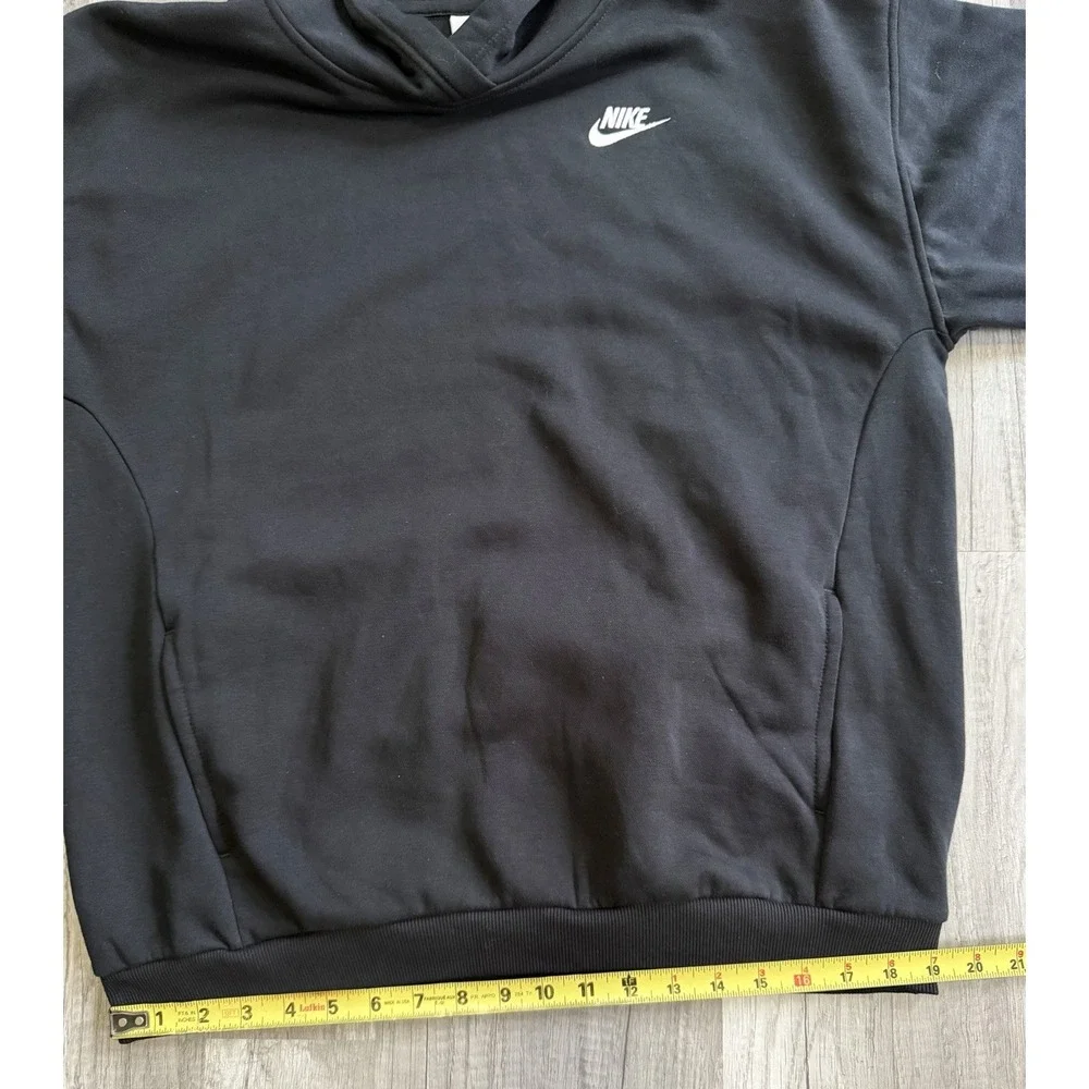 Size XL Youth - Nike Boys Girl Unisex Black Fleece Pullover Hoodie Long Sleeve